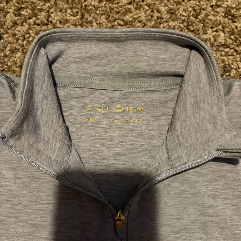 Aritzia Gray Quarter-Zip Pullover - image 2